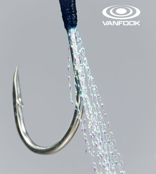 VANFOOK JGR-45 JIGEN GLITTER STD ASIS 2P #2/0