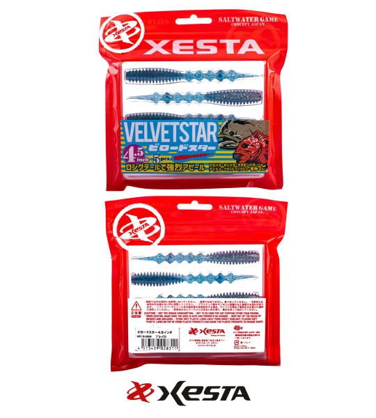 XESTA VELVET STAR SİLİKON YEM 4.5'' 11.5 CM KBIW 5P