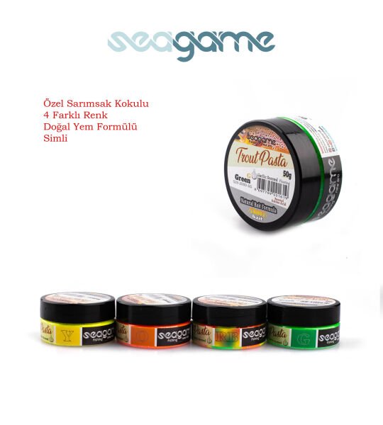 SEAGAME TROUT PASTA ALABALIK HAMURU SARIMSAK YEŞİL 50G