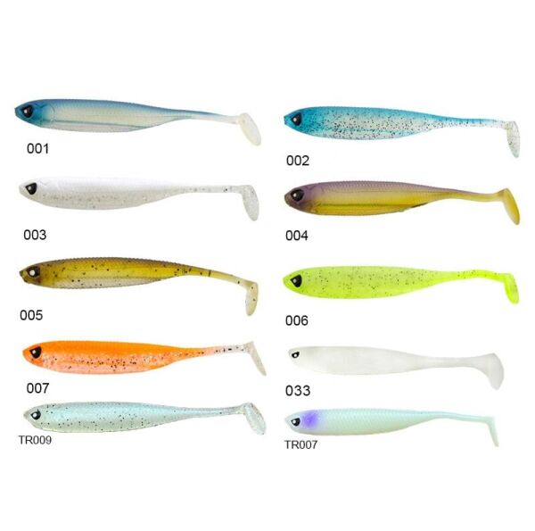 Lucky John Makora 3D Shad Tail 4'' (10.16 cm) 6P Silikon Yem 007