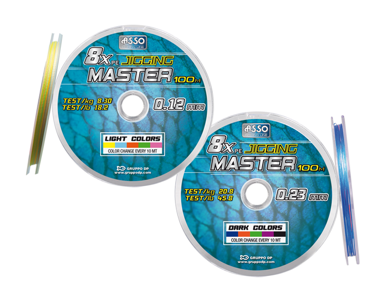 Asso Pe Jigging Master 8X Örgü İp Misina 100MT No: 0,18MM / 100MT