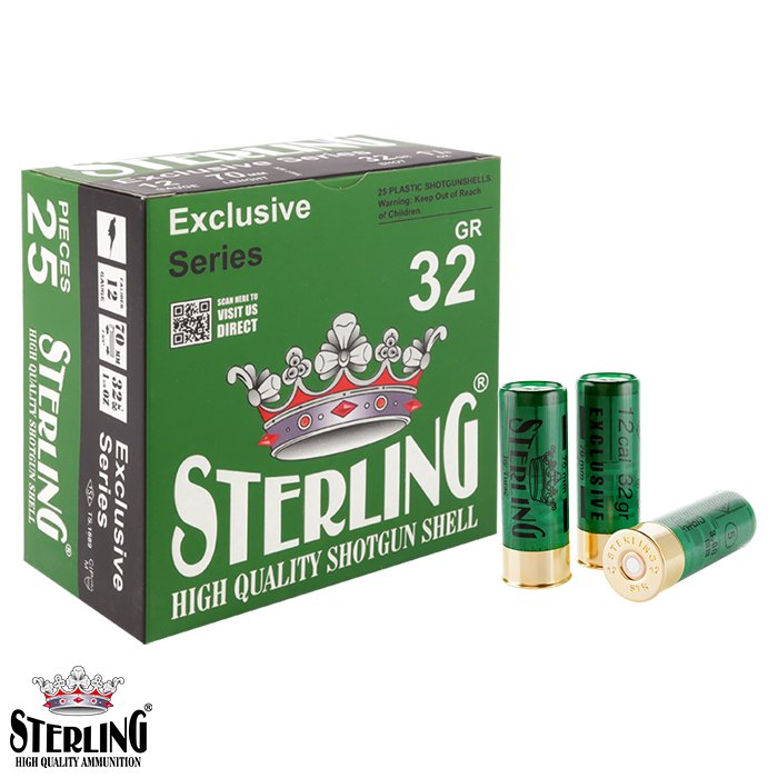STERLING 12 Cal. 32 G. No: 2 Bior Tapa Av Fişeği