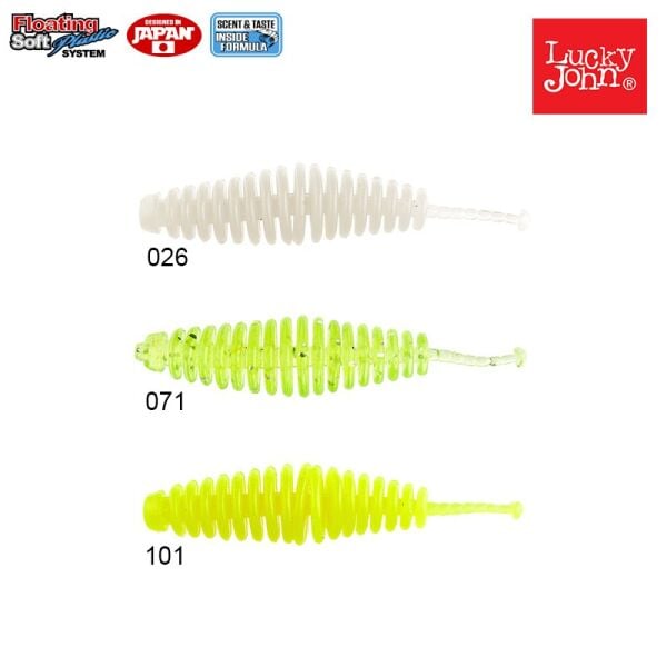 Lucky John Trick Worm 2'' (5 cm) 10p 026