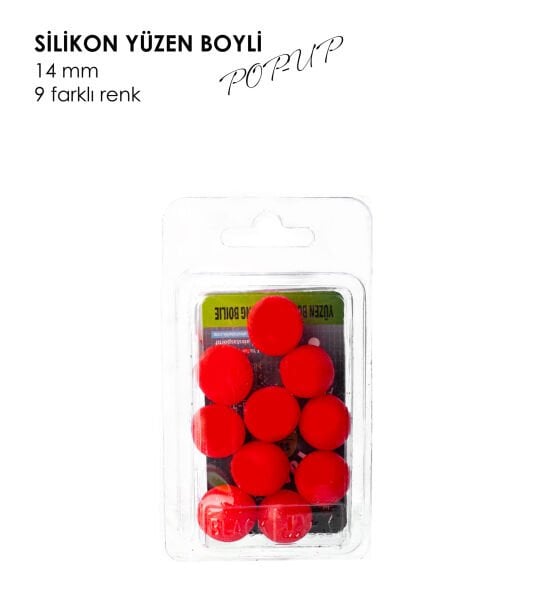 YÜZEN BOYLİ POP-UP KIRMIZI 14MM 10P