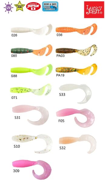 Lucky John Micro Grub 1'' (2.5 cm) Silikon Yem 15P 036