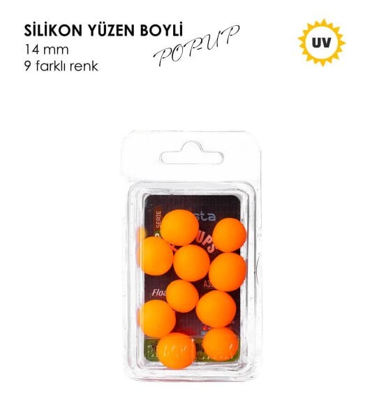 YÜZEN BOYLİ POP-UP UV TURUNCU 14MM 10P