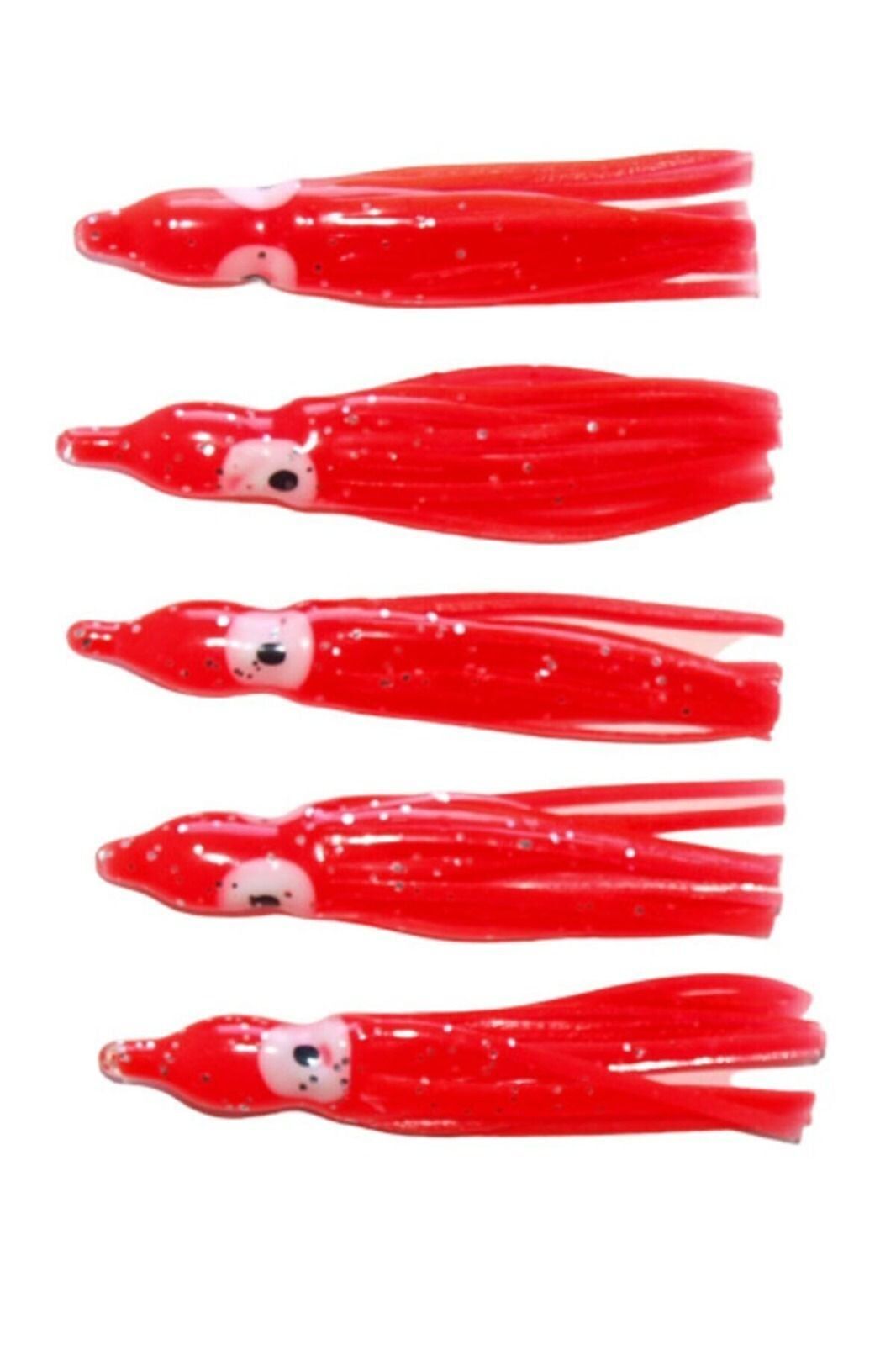 SİLİKON AHTAPOT 10 CM 5 Lİ PAKET RENK : TURUNCU