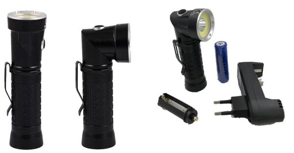 Police PS-48 Döner Başlıklı Cree T6 LED Mıknatıslı El Feneri