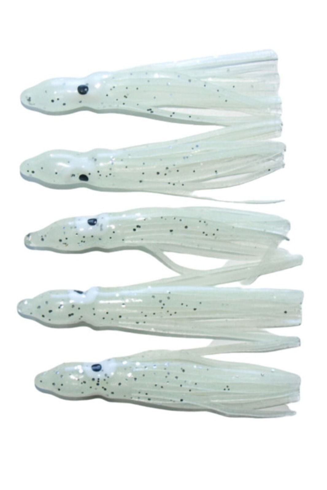 SİLİKON AHTAPOT 14 CM 5 Lİ PAKET RENK : GLOW