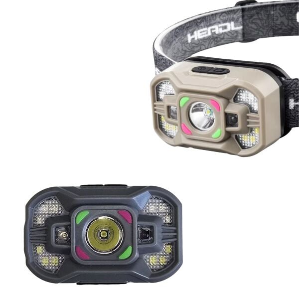 HASUBA HS-230 Sensörlü Şarjlı Type-C Çok Amaçlı Kırmızı Işıklı Kafa Lambası