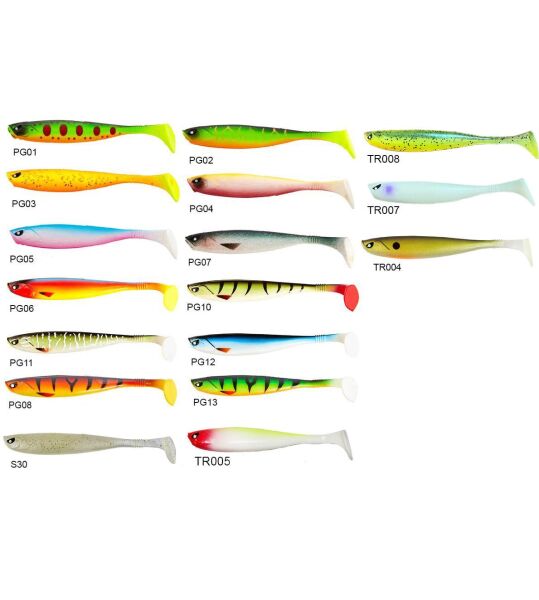 Lucky John Basara 3D Soft Swim 5'' (12.7 cm) 4P Silikon Yem PG10