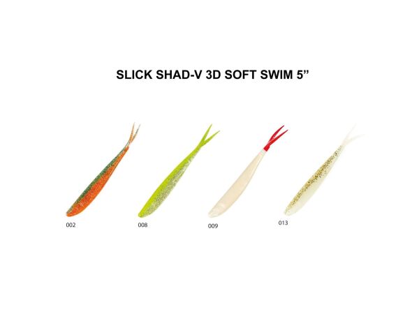 SLICK SHAD-V 3D SOFT SWIM 5 008