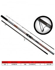 Captain 1453 Stinger 420cm 3 Parça Surf Kamış 100-250gr Atar
