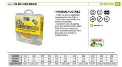 ASSO PE 8X LURE BRAID 150 MT NO: 0,14MM / 150MT. / 21,10 LB