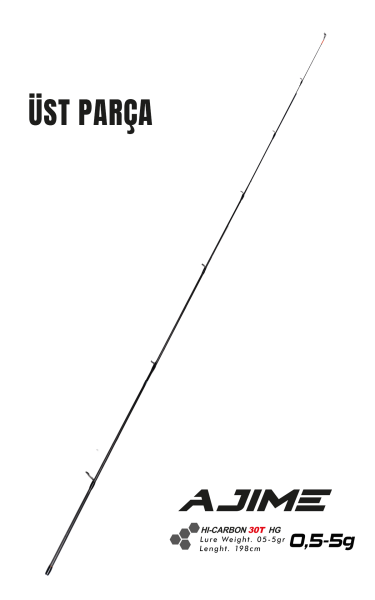 Fujin Ajime 198cm 05-5gr LRF Kamışı #1 Üst Parça