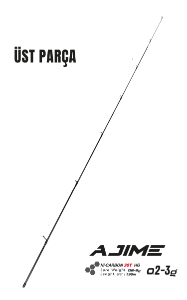 Fujin Ajime 198cm 02-3 gr LRF Kamışı #1 Üst Parça