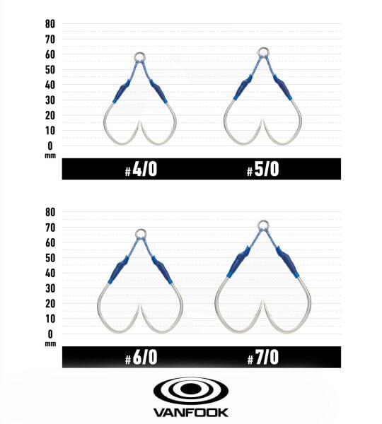 VANFOOK JHS-54 JIGEN HYPER S TWIN ASSIST 2P #4/0