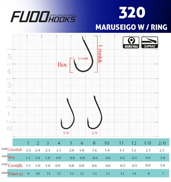 3201 MARUSEIGO W/RING #2 BLACK NIKEL 10P