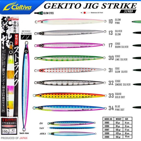 Cultiva 31989 GEKITO JIG STRIKE  150 gr