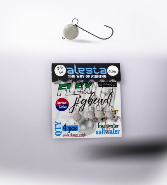 FLEX JIGHEAD GLOW 4P 3.5G