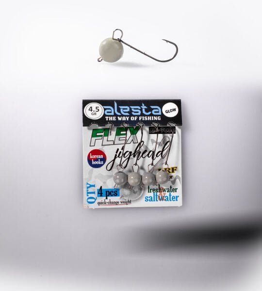 FLEX JIGHEAD GLOW 4P 4.5G