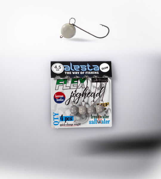 FLEX JIGHEAD GLOW 4P 4.5G
