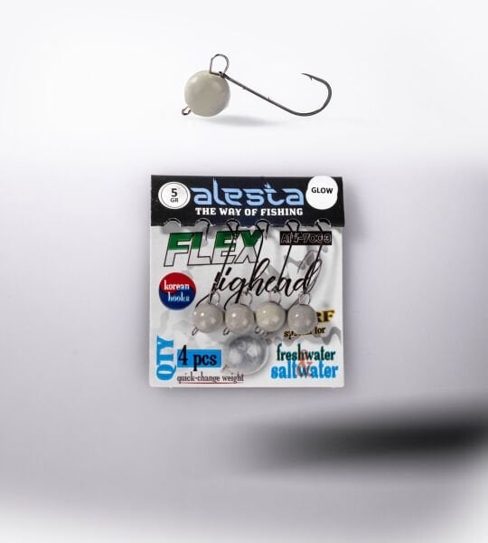 FLEX JIGHEAD GLOW 4P 5G