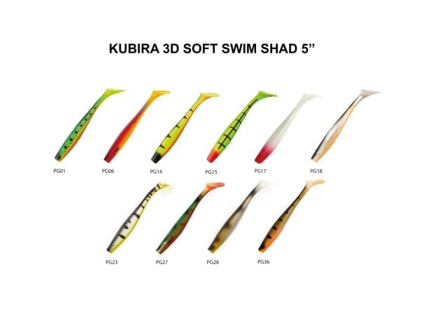 KUBIRA 3D SOFT SWIM SHAD 5 PG17