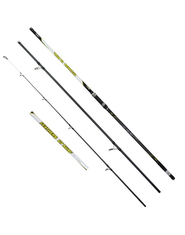 Captain 1655 Feathers GT 420cm 3 Parça Surf Kamış 130-260gr Atar
