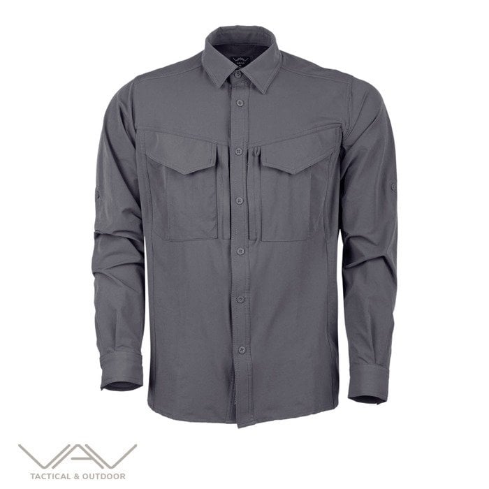 T. VAV Uzun Kol Gömlek Tacflex-03 - Füme - S