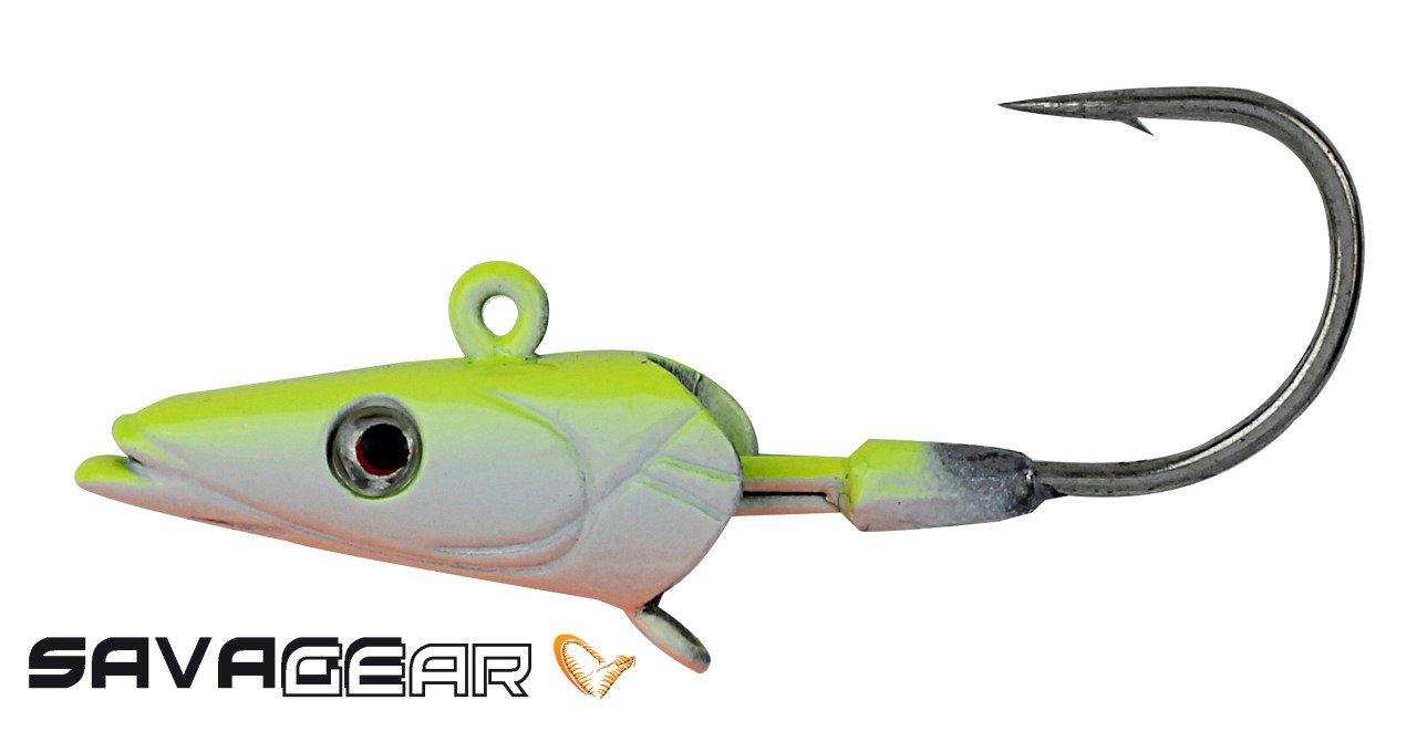 Savage gear Sandeel Jig Head 16g 3/0 - 3pcs Lemon Back Sahte Balık