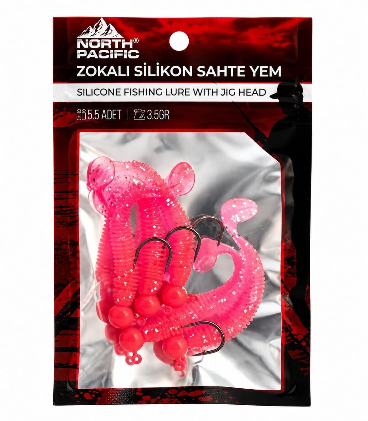 NORTH JİGHEAD SİLİKON SET 3.5 GR 5 Lİ PK PİNK