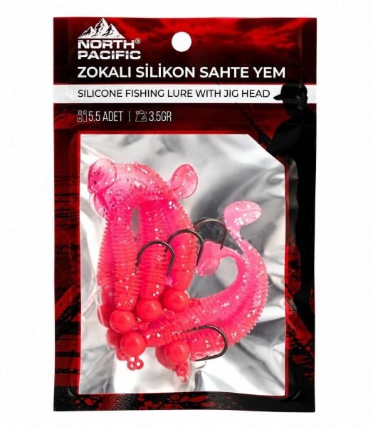 NORTH JİGHEAD SİLİKON SET 3.5 GR 5 Lİ PK PİNK