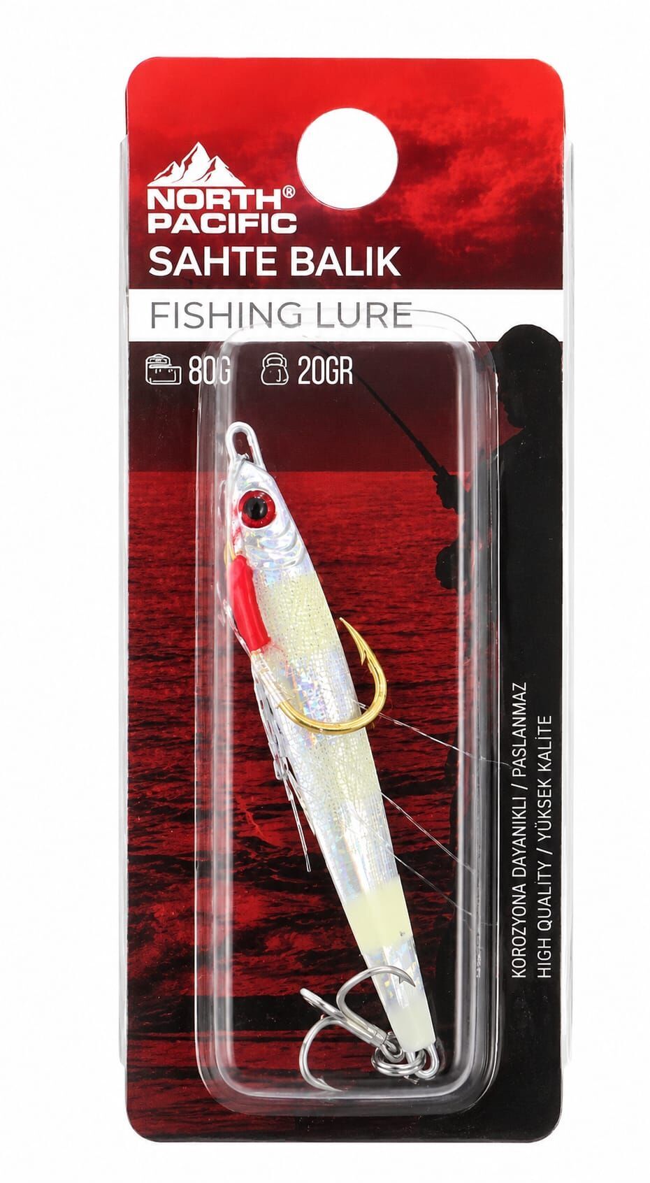 NORTH JİG 8 CM 20 GR ZEBRA GLOW
