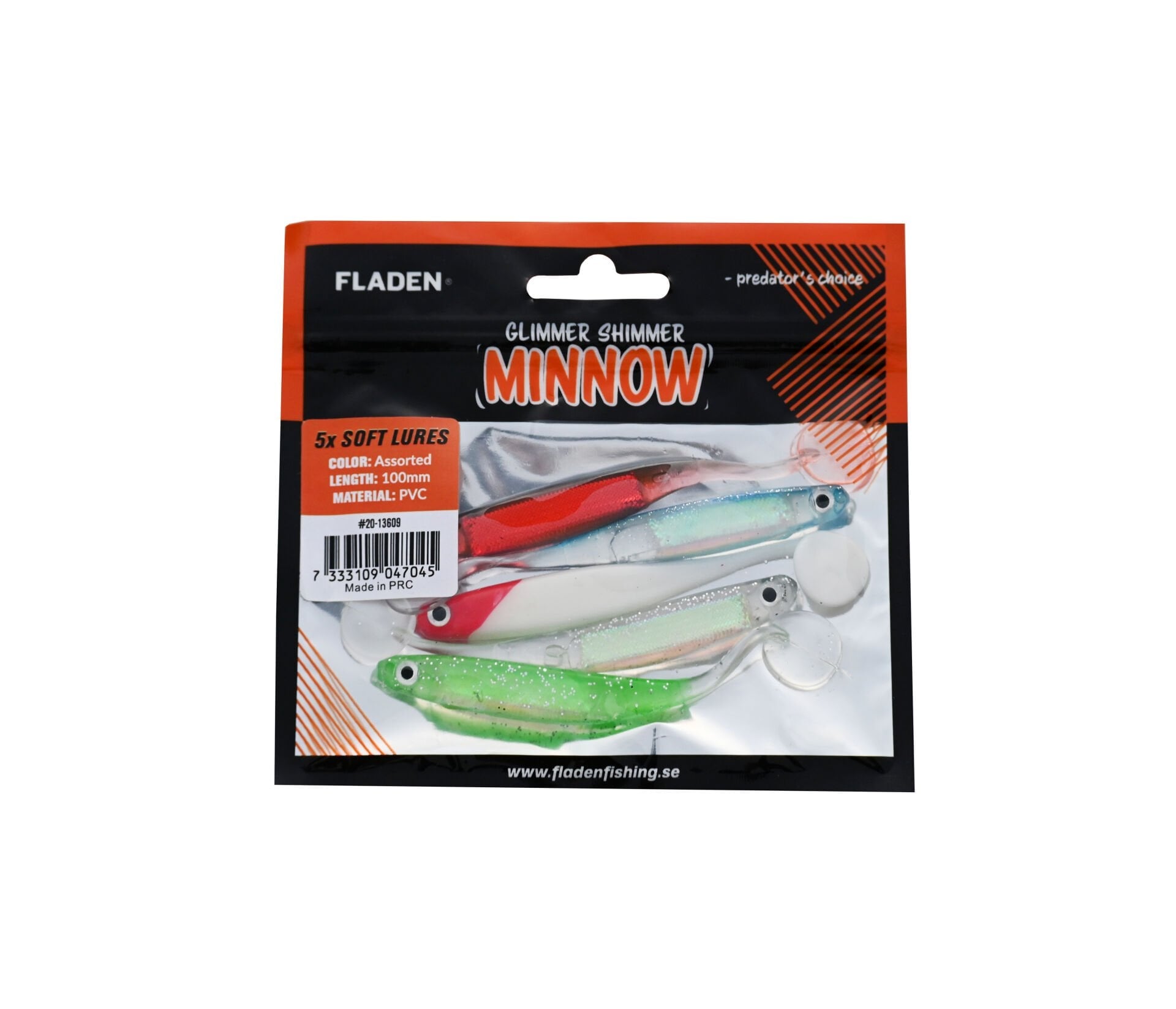 FLADEN GLIMMER SHIMMER MINNOW  10 CM 5P 09