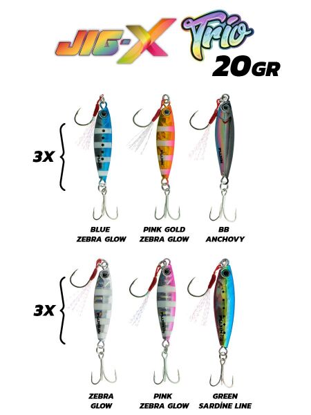 Fujin Jig-X Trio 3lü Micro Jig 20gr