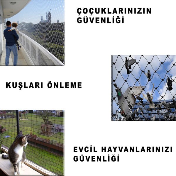 BALKON AĞI 200 MT Kalın