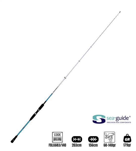 Fujin BlueGame Jigging 203cm 60-140gr Jig Kamışı