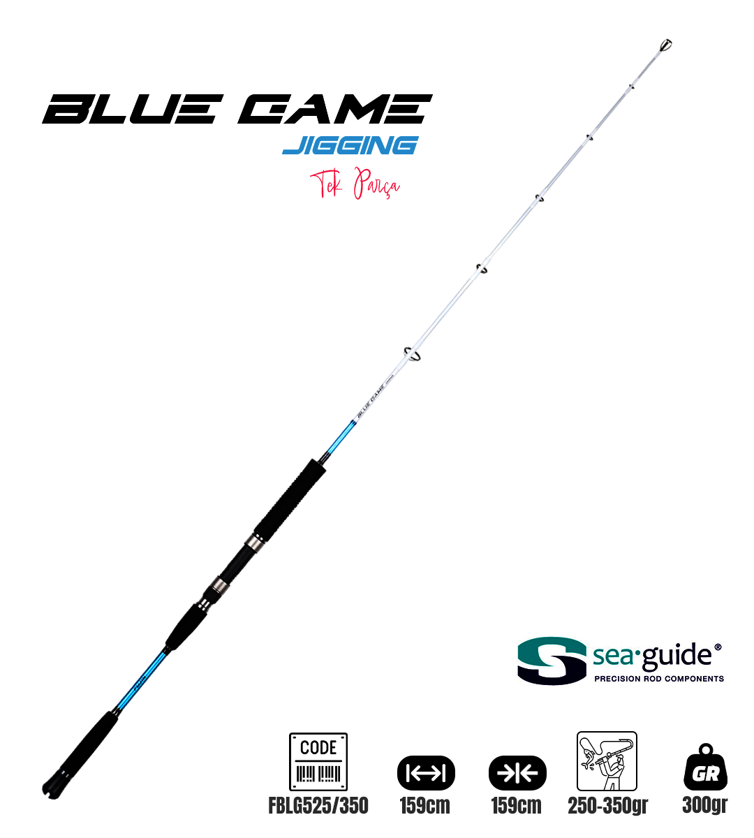Fujin BlueGame Jigging 159cm 250-350gr Jig Kamışı