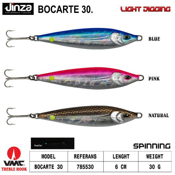 Jinza Bocarte 60mm Light Jig 30 gr