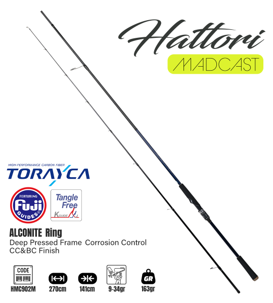 Fujin Madcast 270cm 9-34gr Spin Kamışı