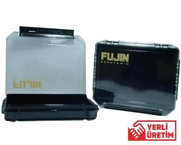 Fujin Tackle Box 60PC 20cm Maket Balık Kutusu Siyah