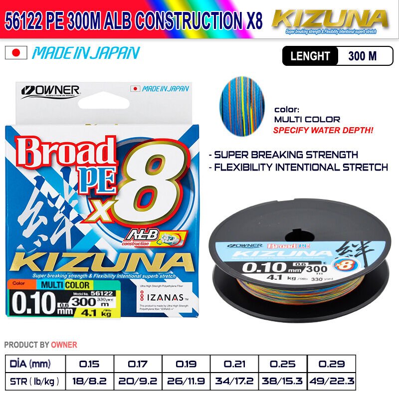Kizuna 56122 Pe  300m Alb Construction x8 Multi Color