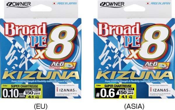 Kizuna 56117 Pe 135m Alb Construction x8 Super Chartreuse