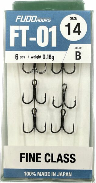 2231 FUDO TREBLE FINE CLASS #6 BLACK NIKEL 7P