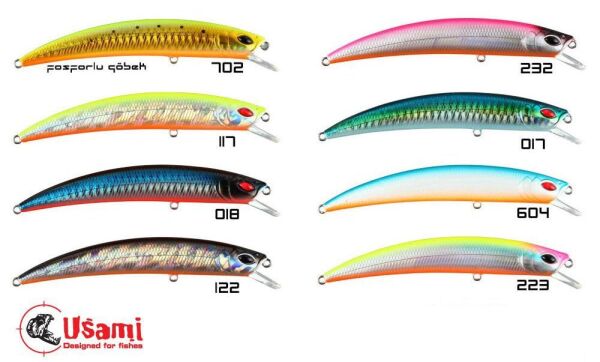 Usami Wasabi Min (Jir) 110F-SR 12.4 G Maket Balık 018