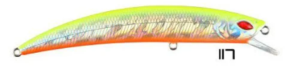 Usami Wasabi Min (Jir) 110F-SR 12.4 G Maket Balık 117