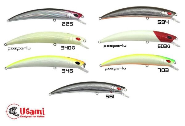 Usami Wasabi Min (Jir) 110F-SR 12.4 G Maket Balık 117