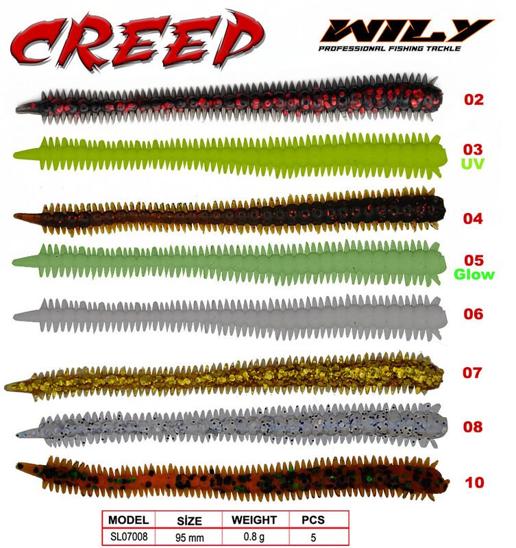 Wily Creep Silikon Yem 9.5 cm 0.8 gr