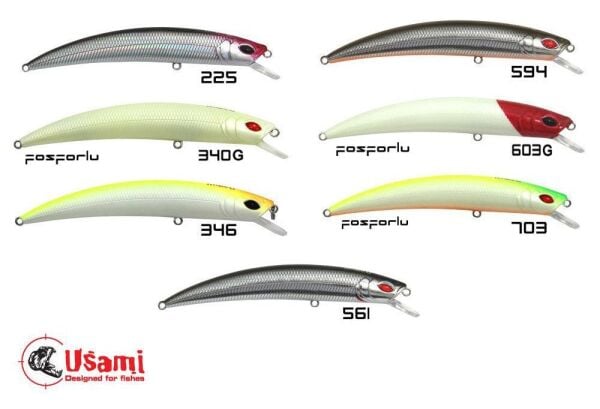 Usami Wasabi Min (Jir) 110F-SR 12.4 G Maket Balık 225